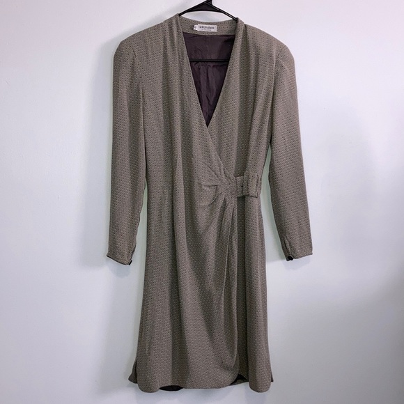 Medium Giorgio Armani 1980s Plaid Wrap Dress main image 1